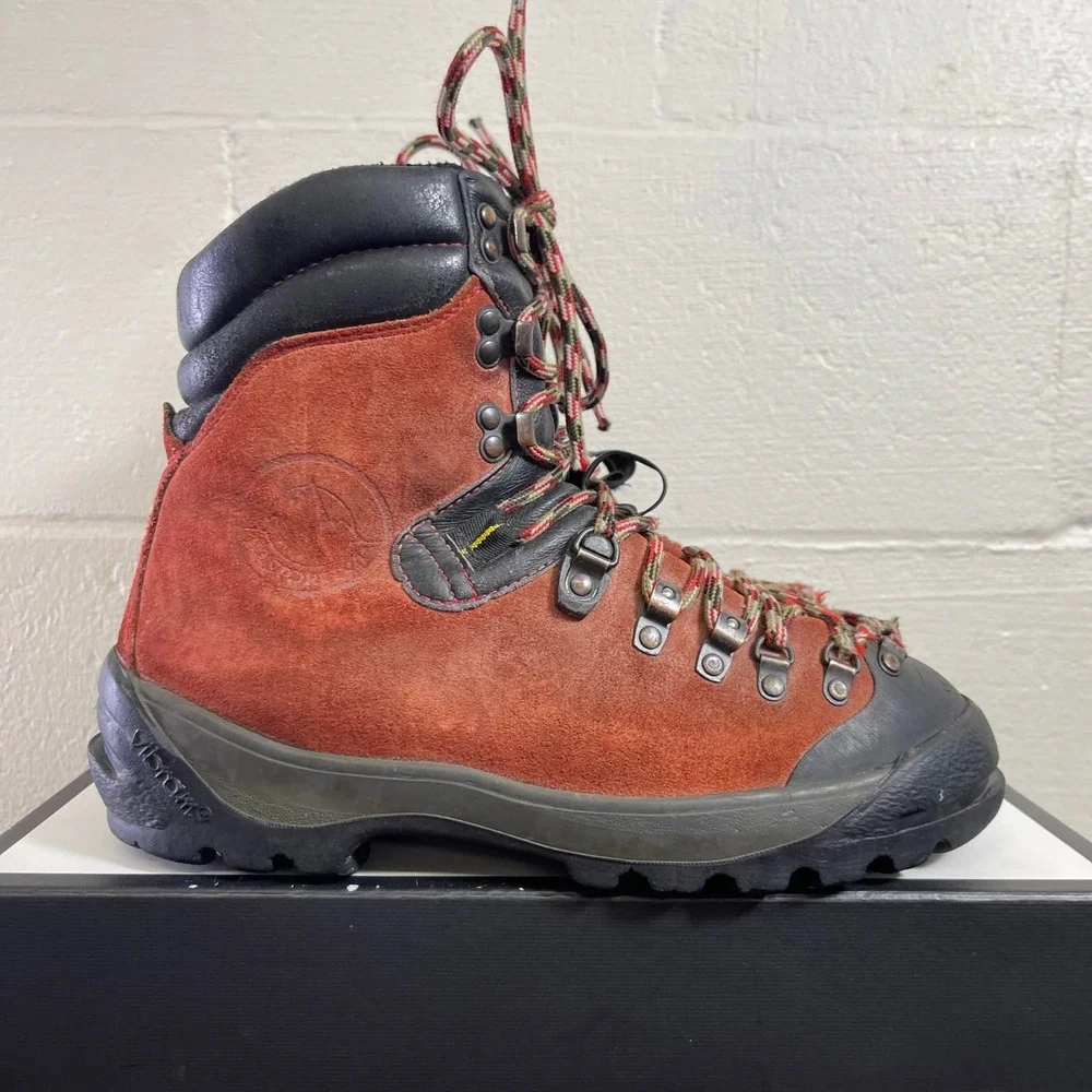 LA SORTIVA K2 Mountain Climbing Alpine Hiking Boots Red Black Men's 42 EU/9 US